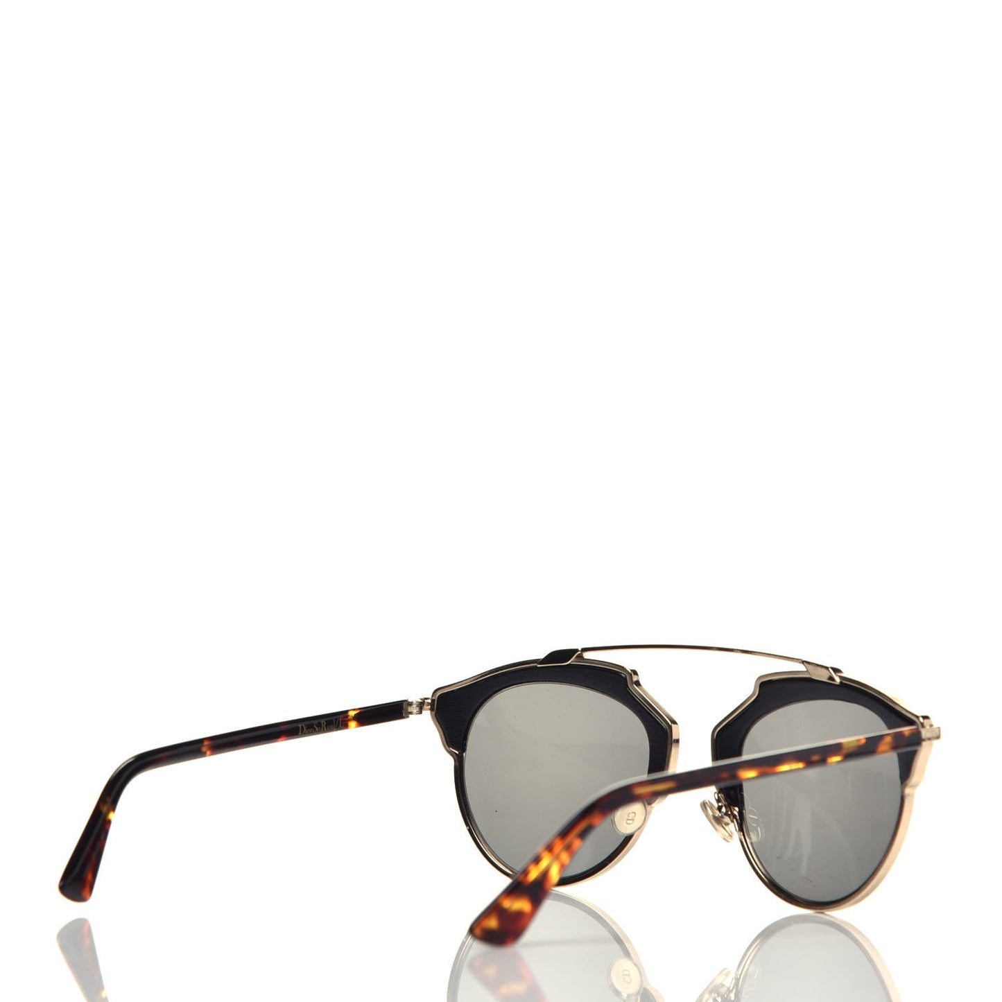 Metal Lambskin So Real Sunglasses Black