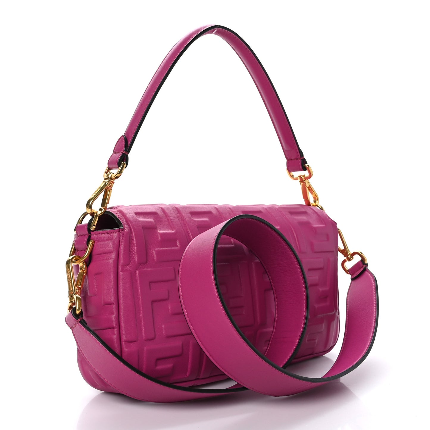 Nappa FF 1974 Embossed Baguette Ciclamino Pilar