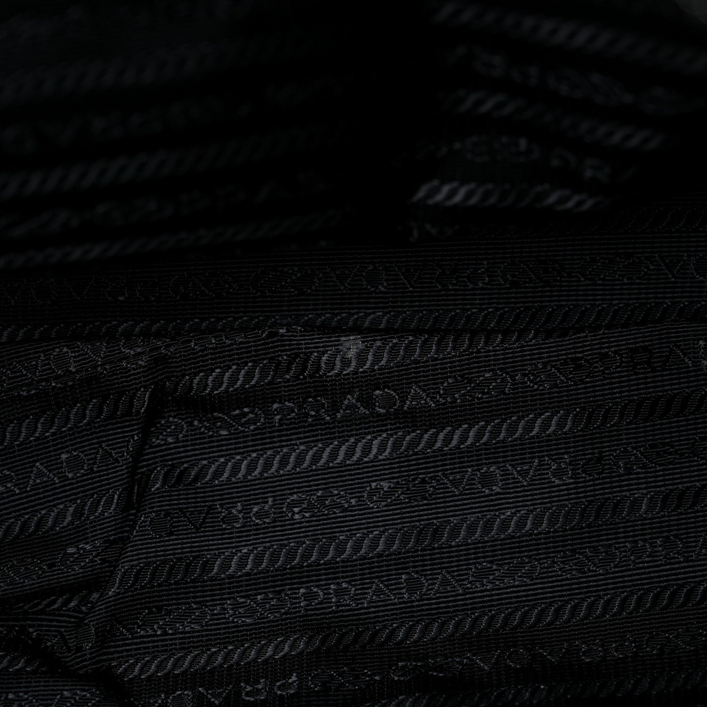 Nylon Tessuto Impuntu Quilted Shoulder Bag Black