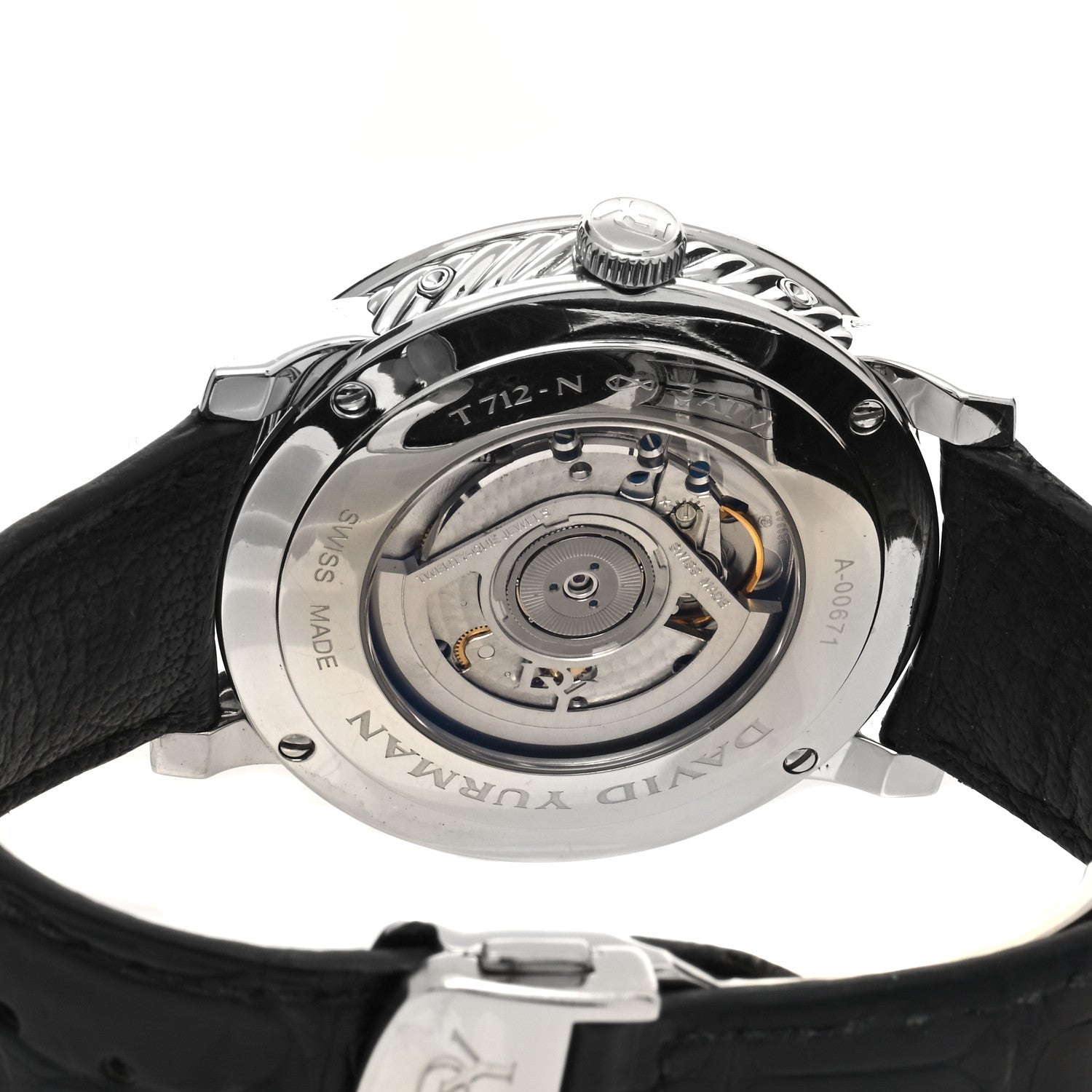 David Yurman Stainless Steel Alligator 43mm Moon Day-Date Automatic Watch 4 of 5
