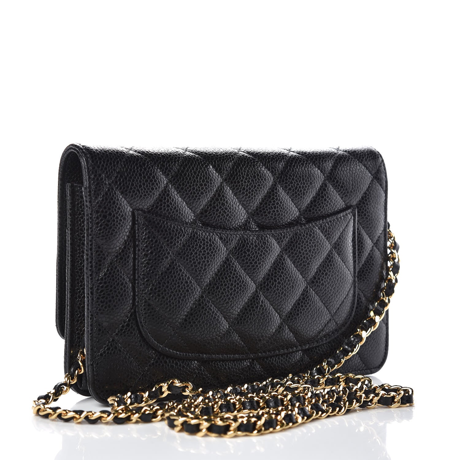 Chanel Caviar Quilted Wallet On Chain WOC Black 3 of 9