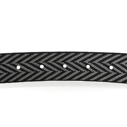 Hermes Toile Sombrero Calfskin 32mm H Belt Strap Medium Black Graphite 4 of 5