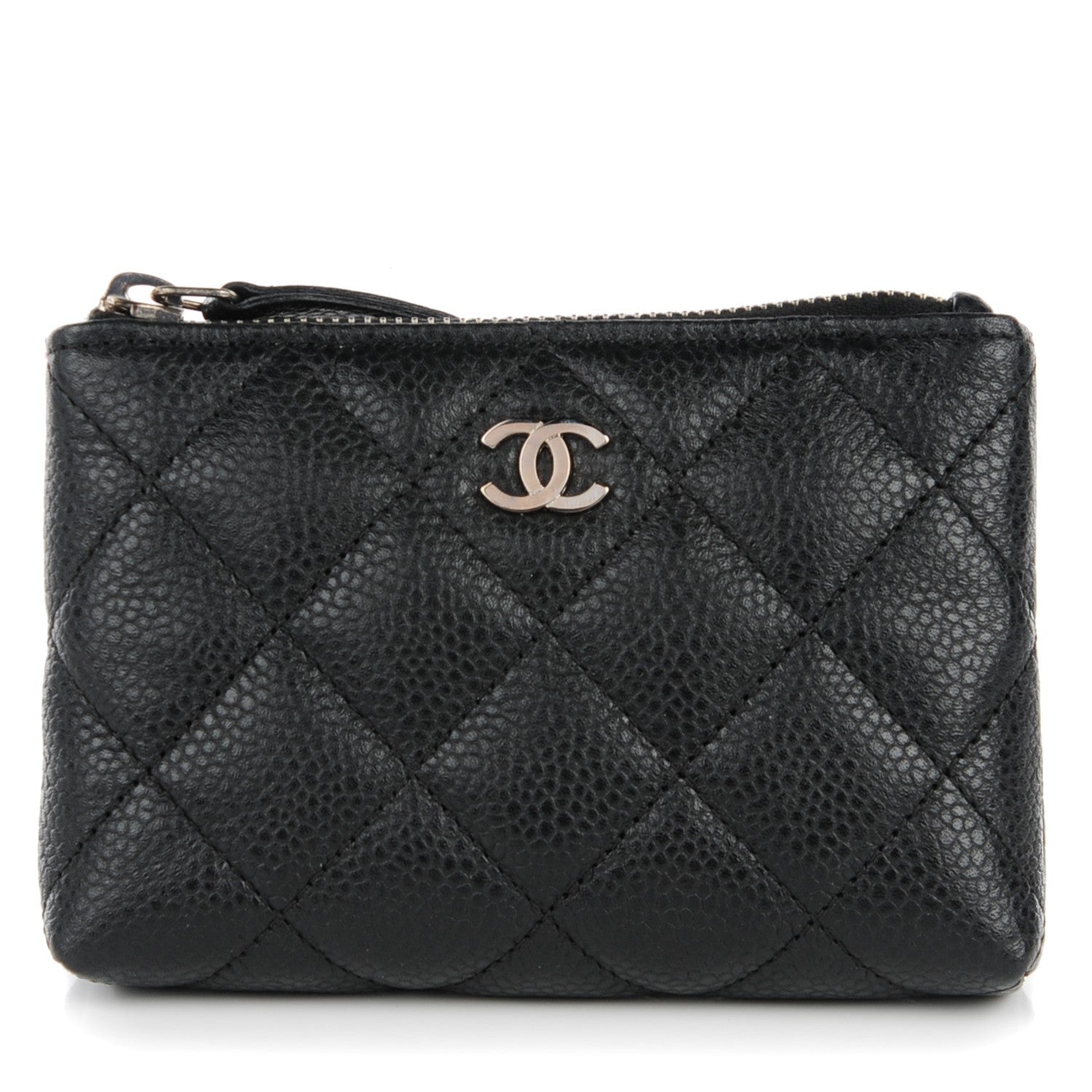 Chanel Caviar Quilted Key Holder Case Black 1 of 7