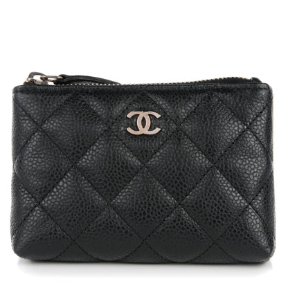 Chanel Caviar Quilted Key Holder Case Black 1 of 7