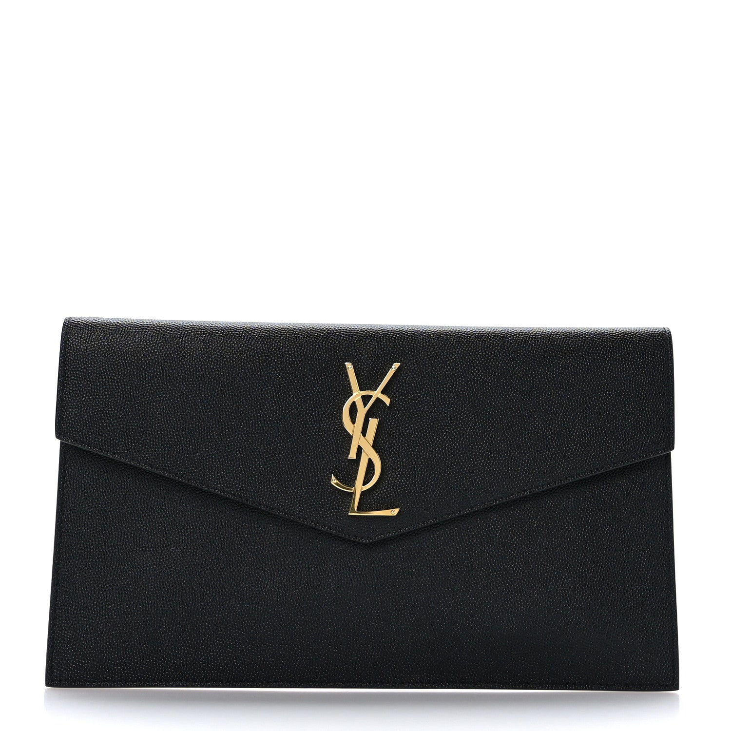 Saint Laurent Grain De Poudre Uptown Pouch Black 1 of 6