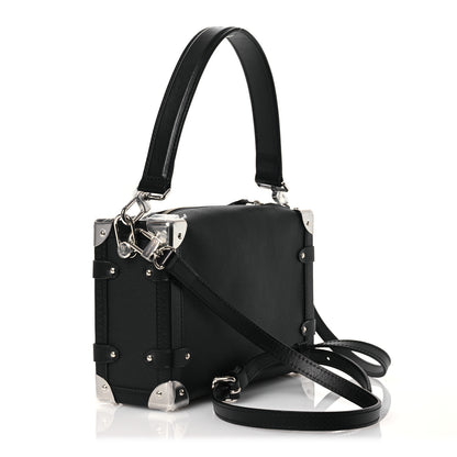 Louis Vuitton Calfskin Side Trunk MM Black 3 of 15