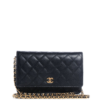 Chanel Caviar Quilted Wallet On Chain WOC Black 1 of 8