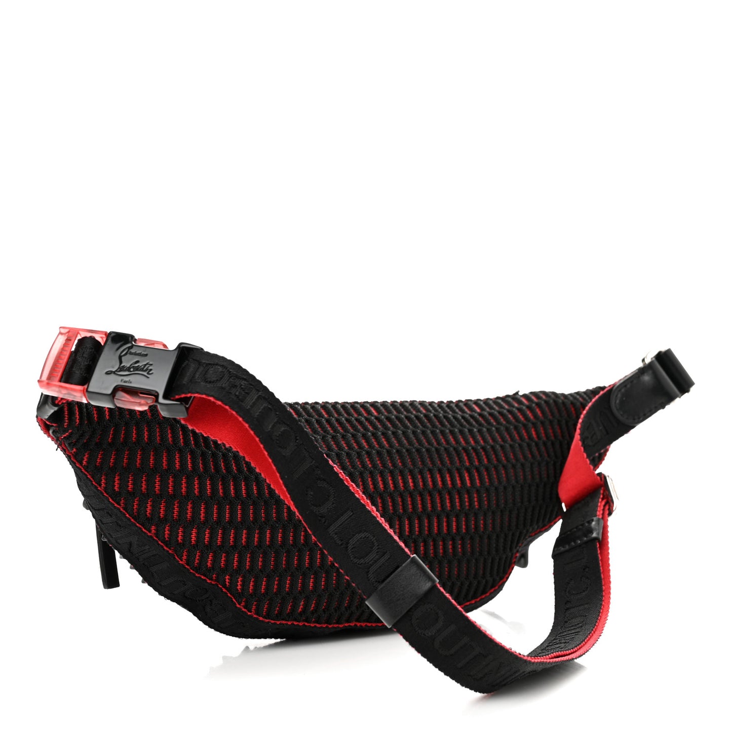 Calfskin Spiked Paris NYC Belt Bag Black Black