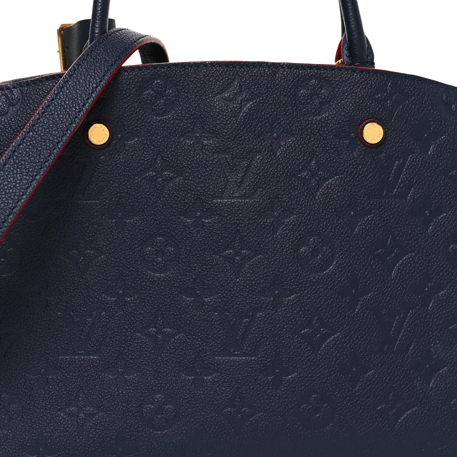 Louis Vuitton Empreinte Montaigne MM Marine Rouge 7 of 9