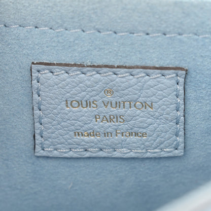 Louis Vuitton Grained Calfskin Lockme Tender Bleu Nuage 6 of 11