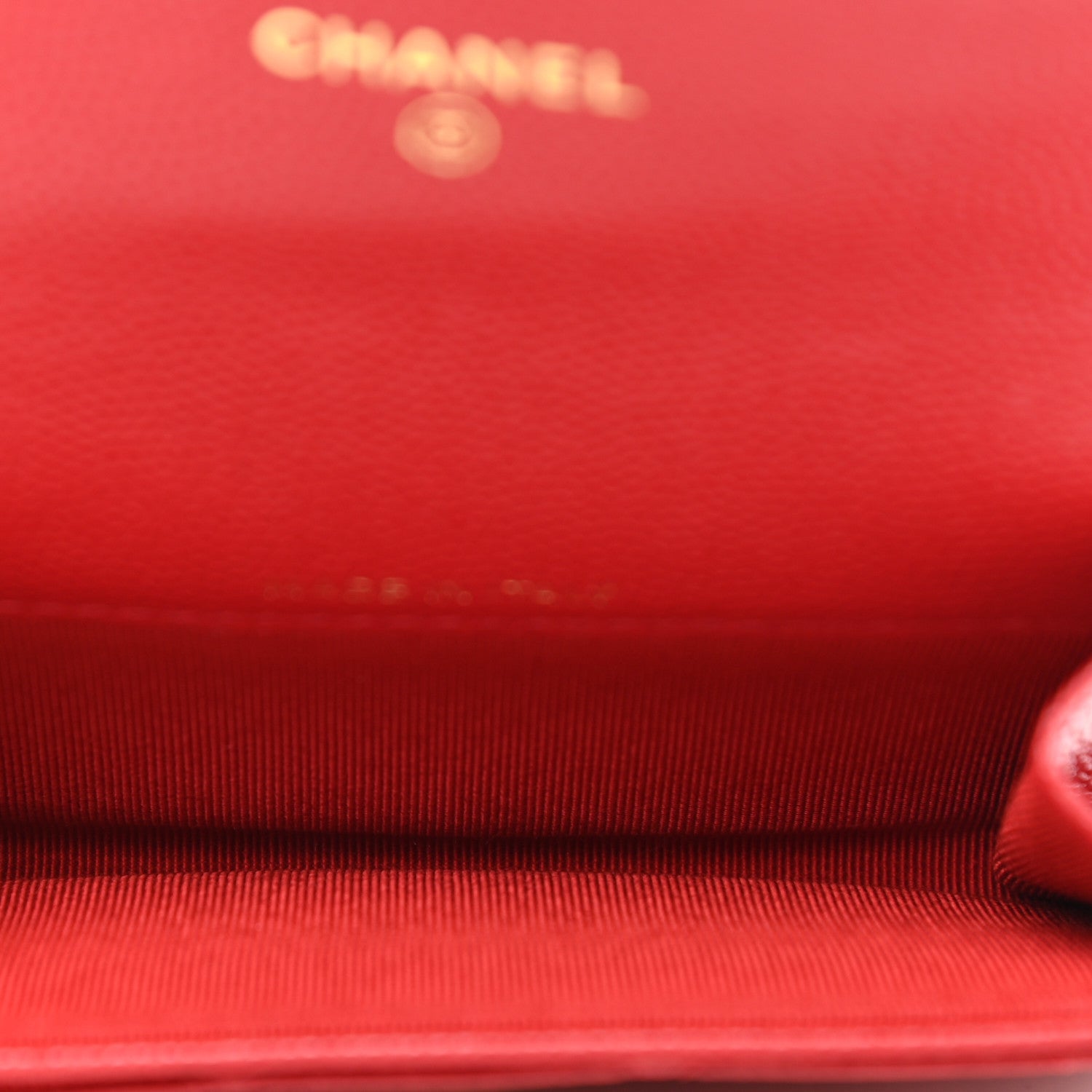 Chanel Caviar Quilted Flap Card Holder Wallet Red 5 of 9