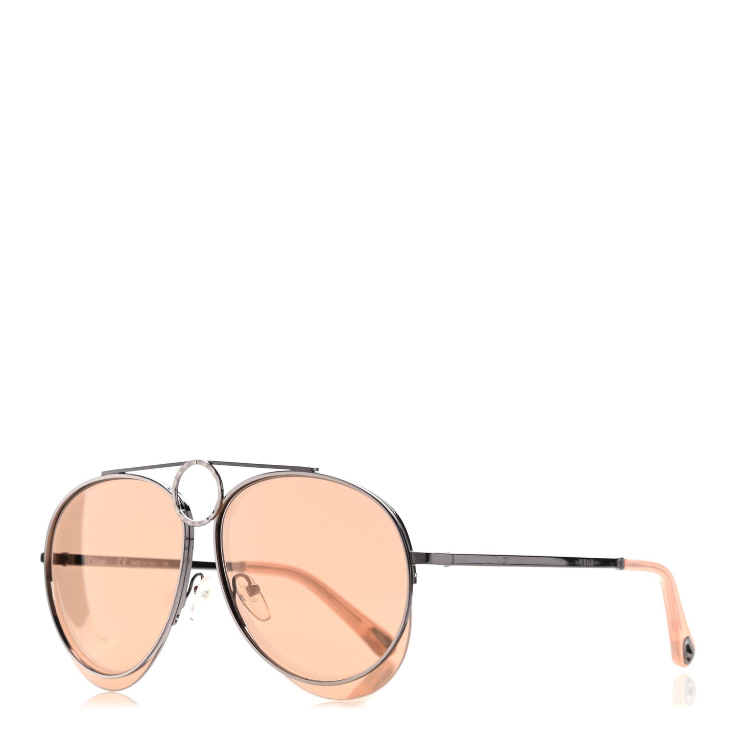 Metal Mirrored Romie Aviator Sunglasses CE144S Copper