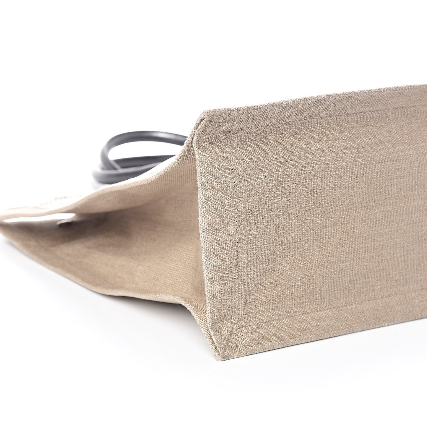 Linen Calfskin Rive Gauche Tote Optic White