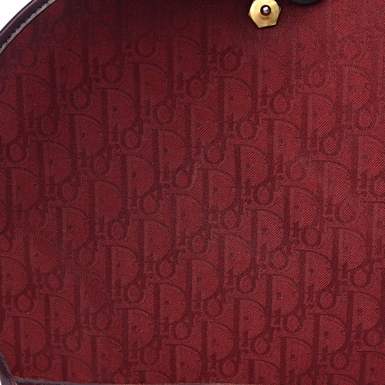 Christian Dior Monogram Round Chain Crossbody Red 8 of 14