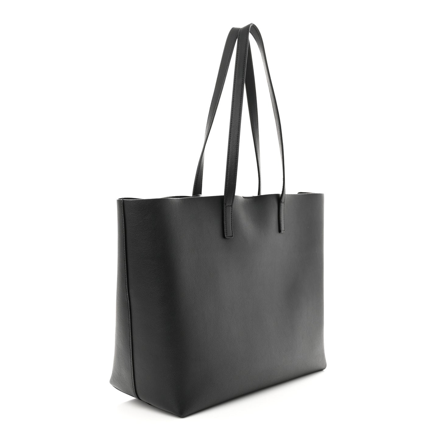 Calfskin Large Shopping Tote Black