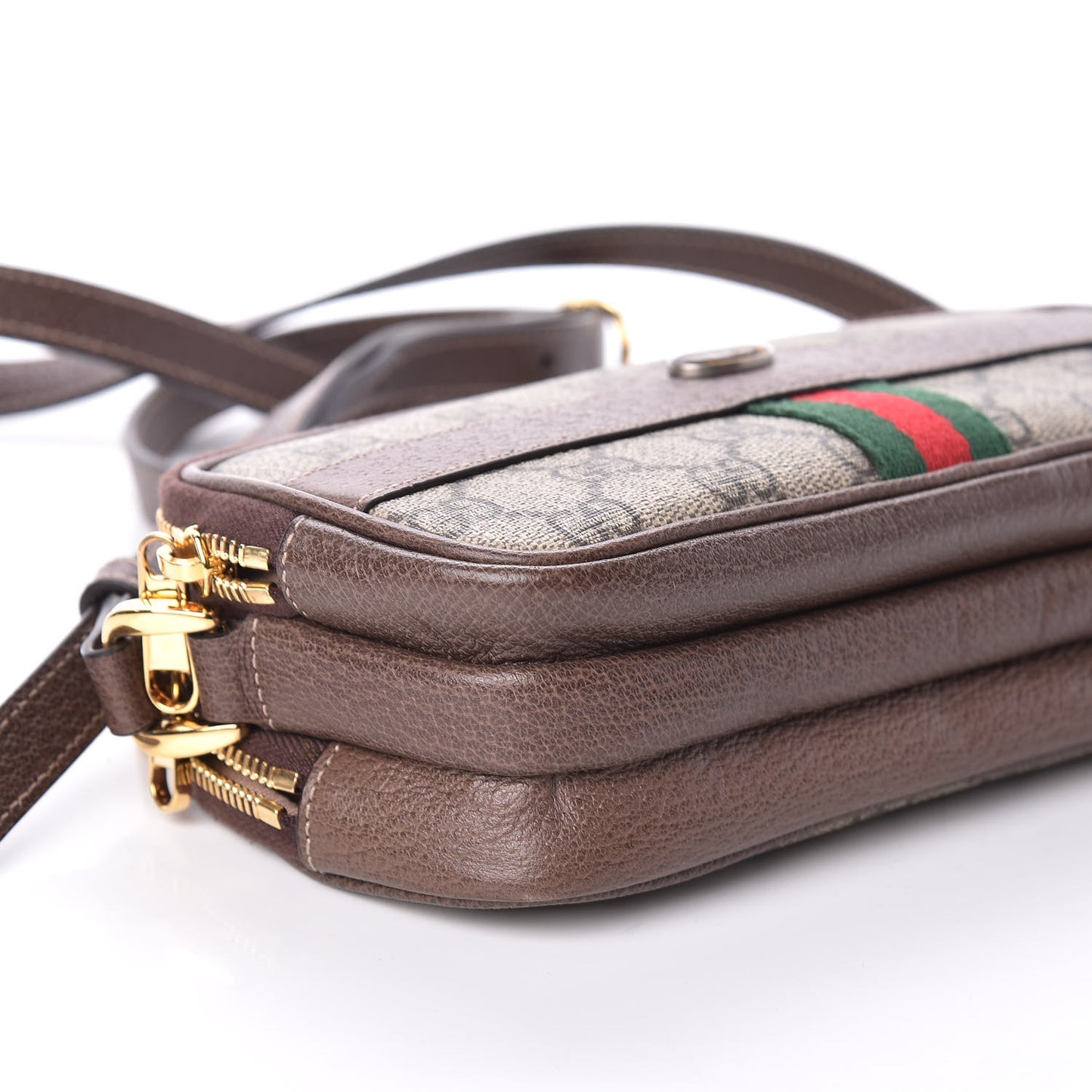 GG Supreme Monogram Web Mini Ophidia GG Bag Brown