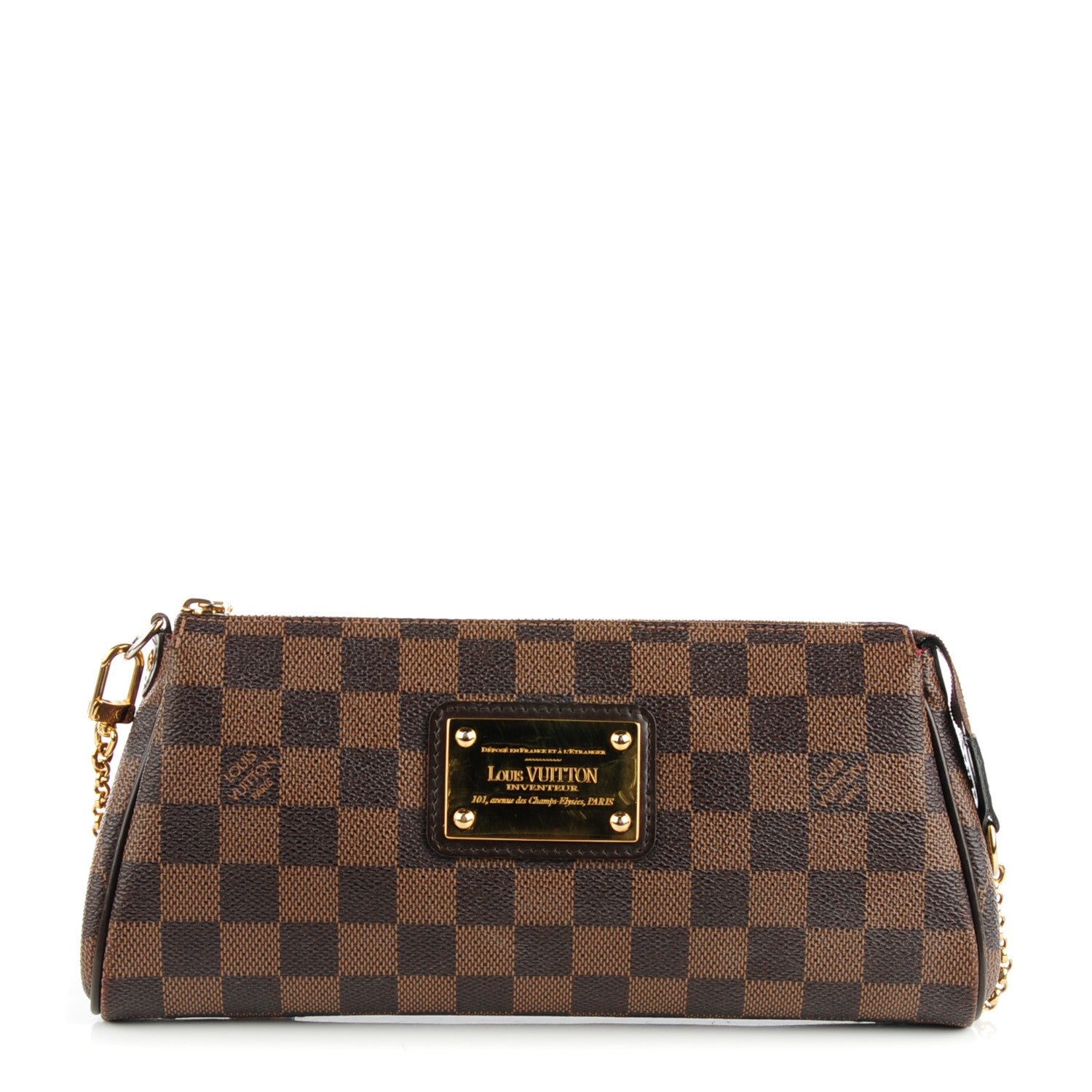 Louis Vuitton Damier Ebene Eva Clutch 1 of 8