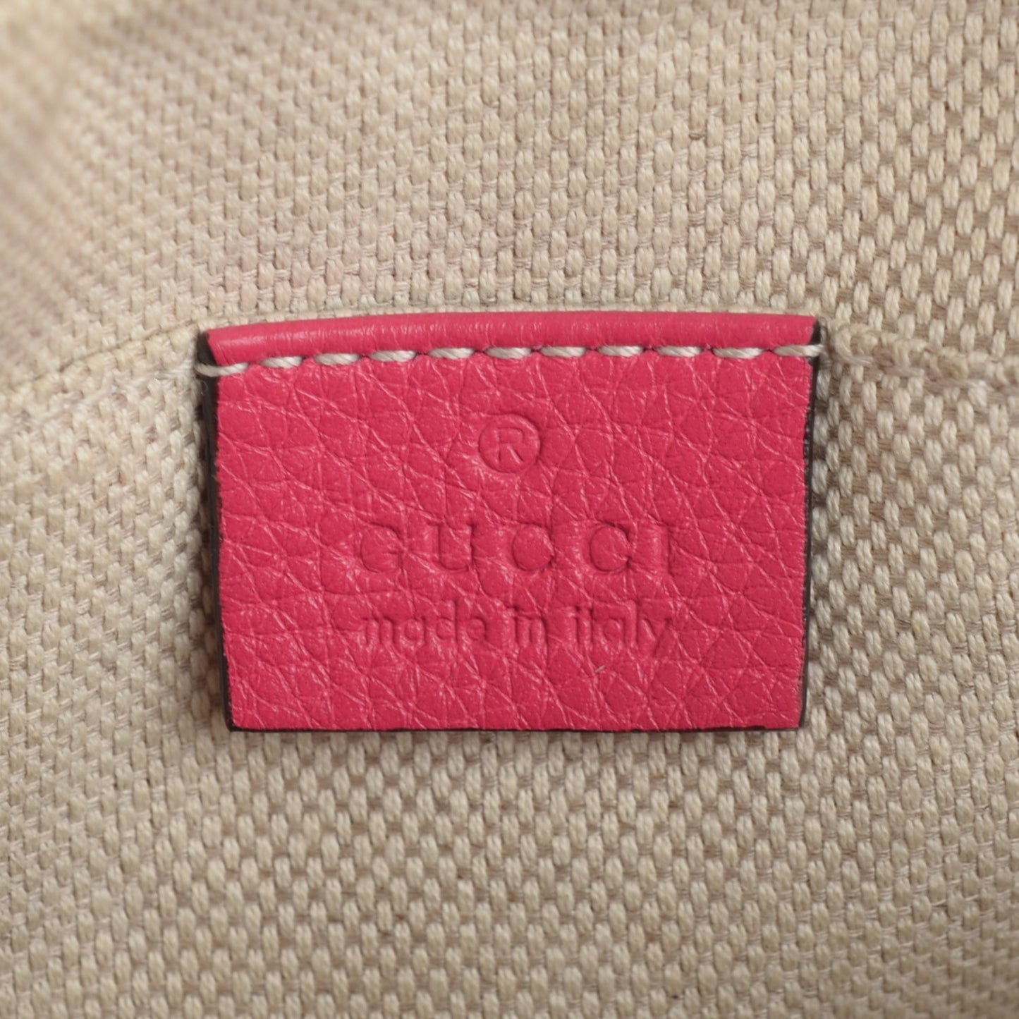 Pebbled Calfskin Small Soho Disco Bag Pink