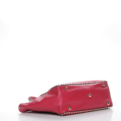 Valentino Garavani Vitello Medium Rockstud Tote Cyclamin 5 of 9