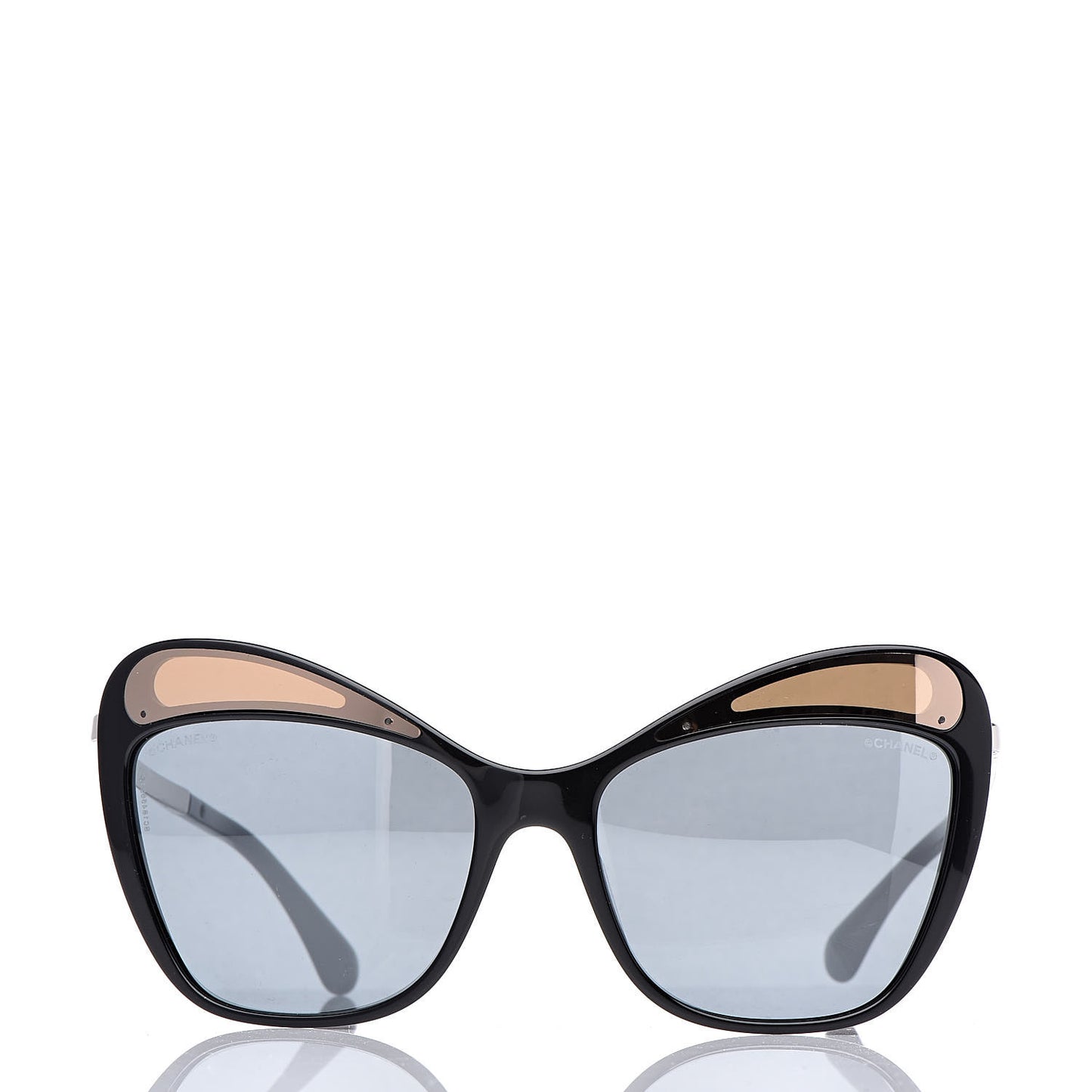 Acetate Butterfly Sunglasses 5377-A Black