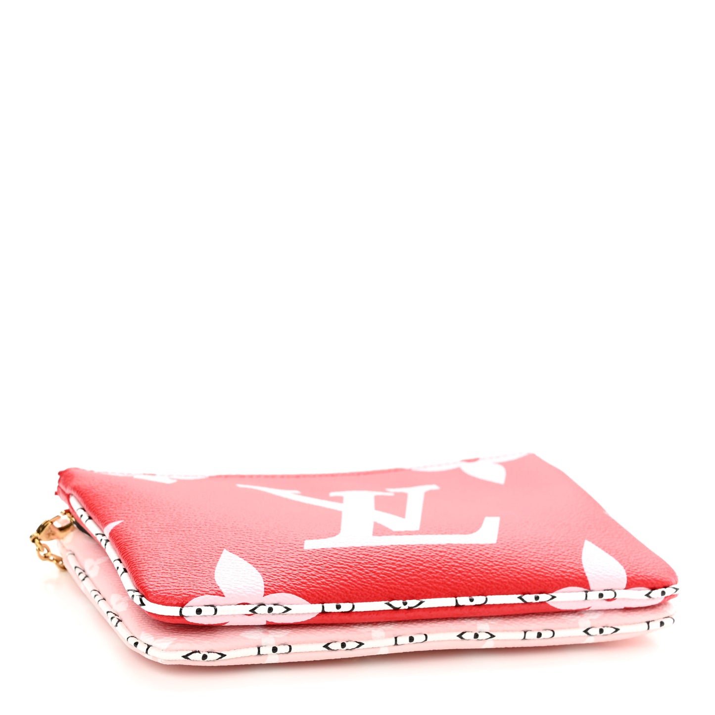 Monogram Giant Double Zip Pochette Rouge