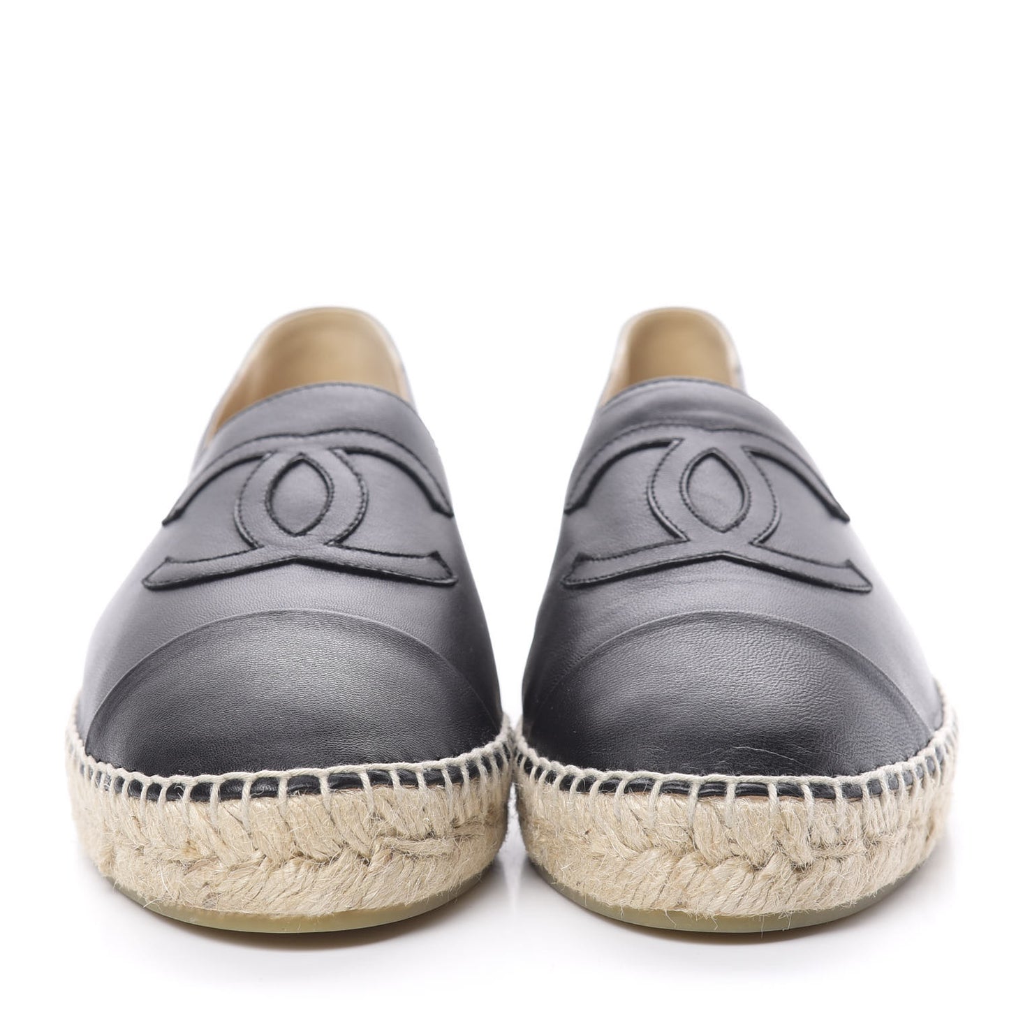 Lambskin CC Espadrilles 40 Black