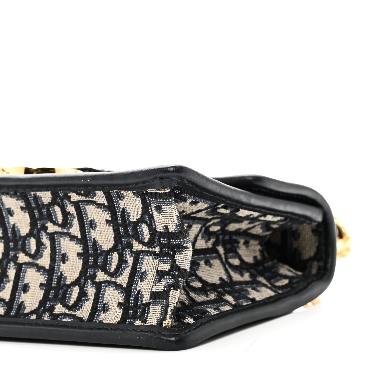Christian Dior Oblique 30 Montaigne East West Chain Flap Bag Blue 9 of 9