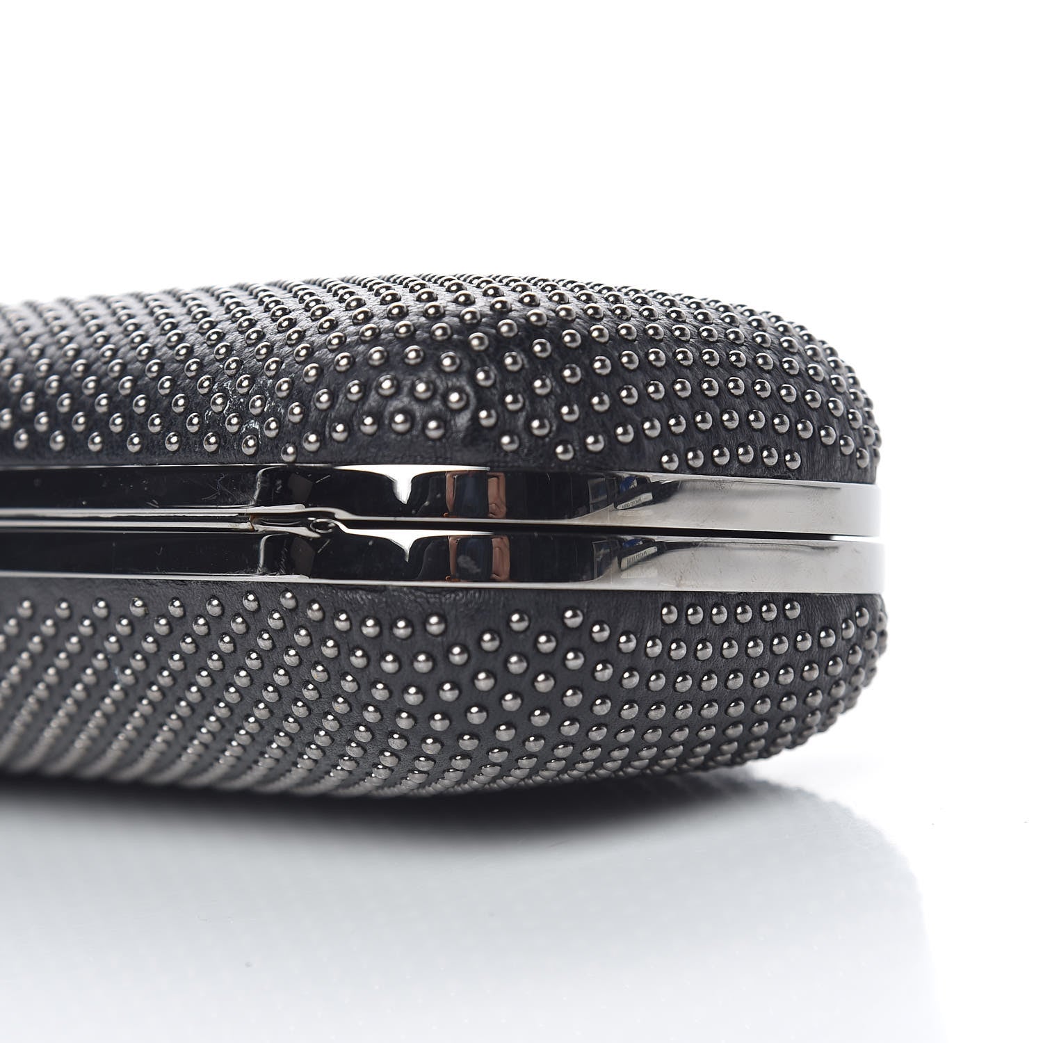 Alexander McQueen Nappa Studded Skull Knuckle Box Clutch Black 10 of 10
