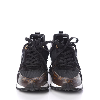 Louis Vuitton Suede Monogram Run Away Sneakers 37 Black 2 of 7