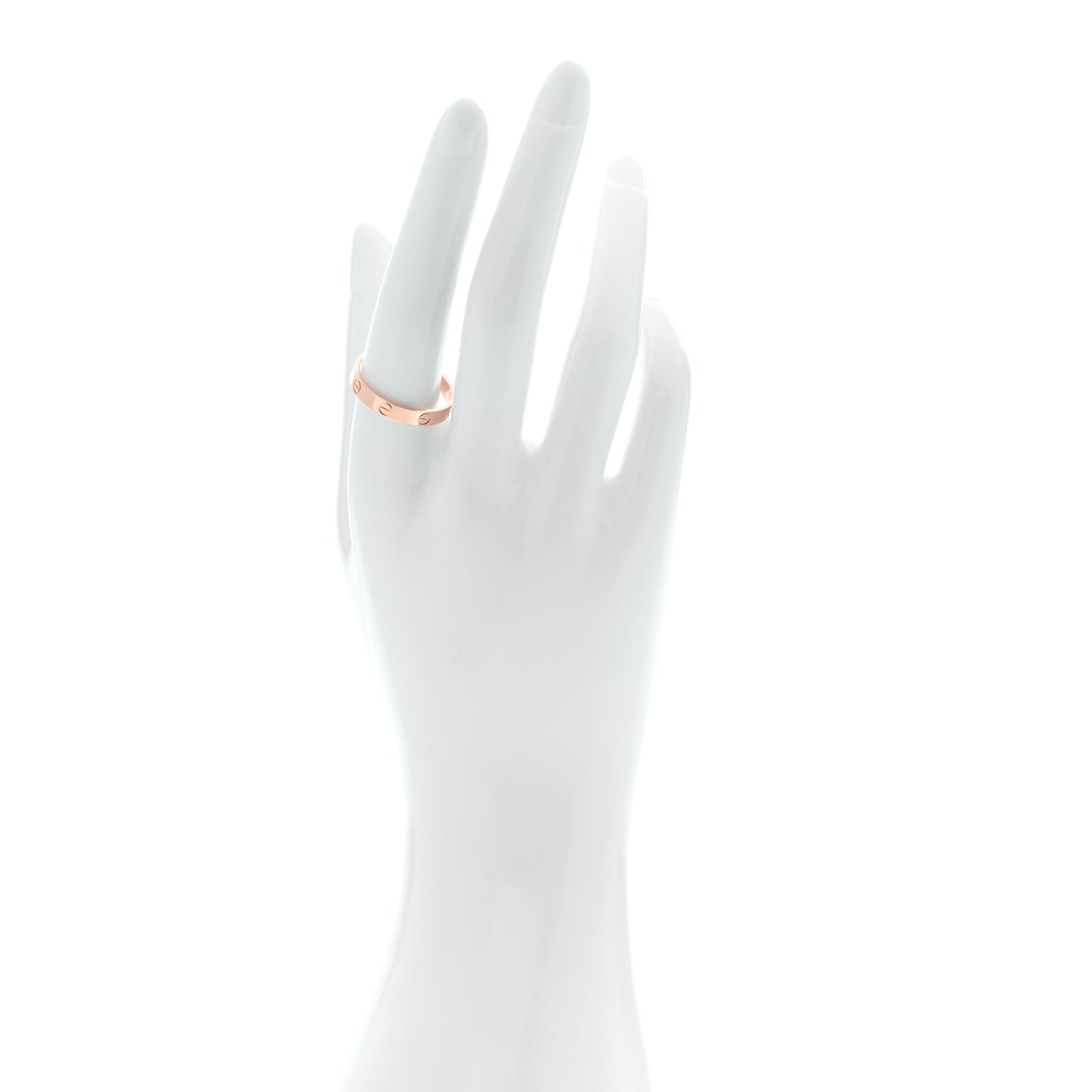 18K Pink Gold 3.5mm LOVE Wedding Band Ring 60 9.25