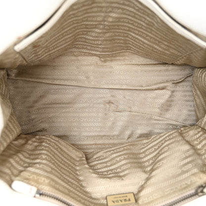 Prada Vitello Daino Shoulder Bag White 5 of 19
