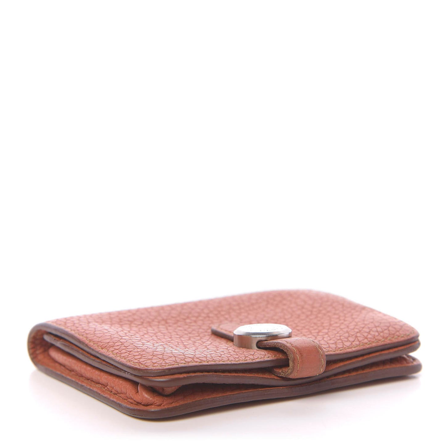 Taurillon Clemence Dogon Card Case Rose Thè