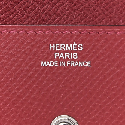 Hermes Epsom 24 Change Purse Rouge Casaque 6 of 7