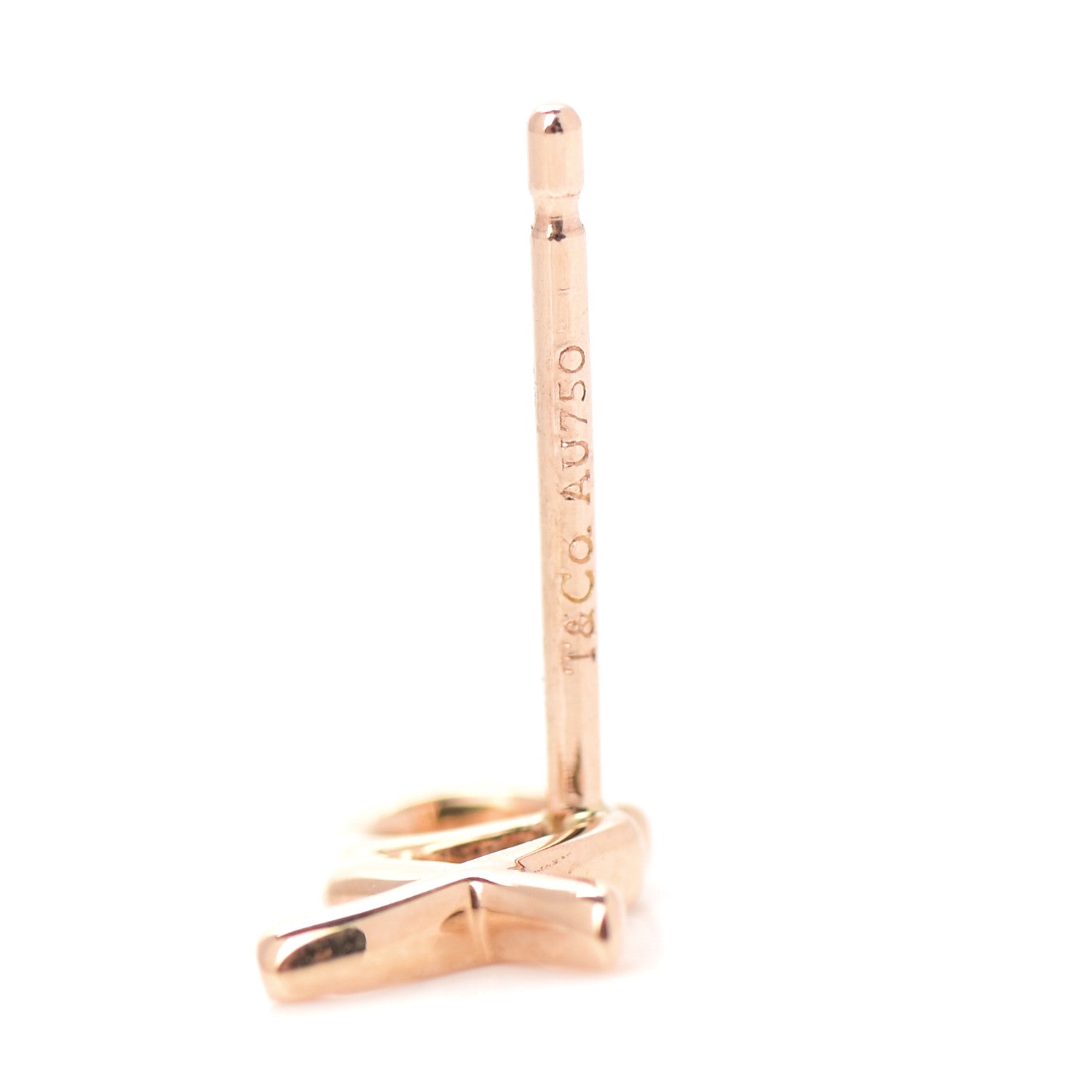 Tiffany 18K Rose Gold Paloma's Graffiti Love and Kisses Single Earring 4 of 5