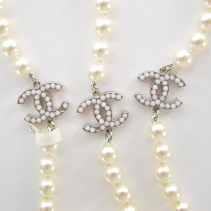 Chanel Pearl CC Long Strand Necklace Gold 3 of 4