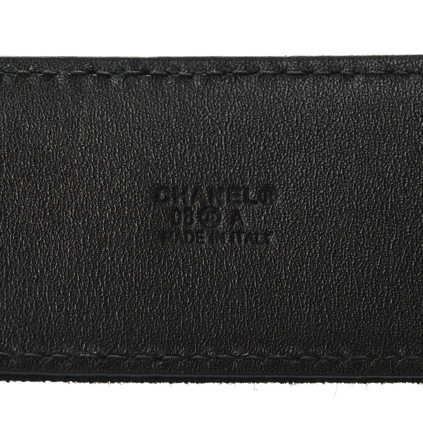 Suede Logo Belt 85 34 Black