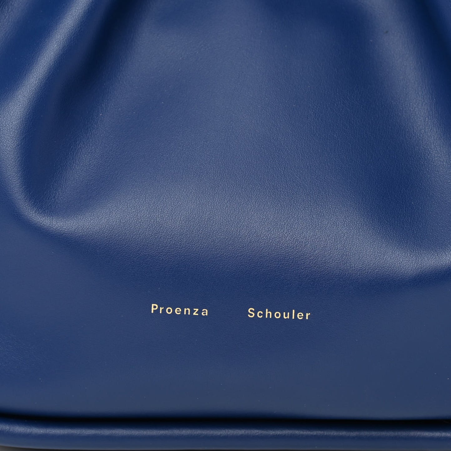 Calfskin Large Ruched Tote Cobalt