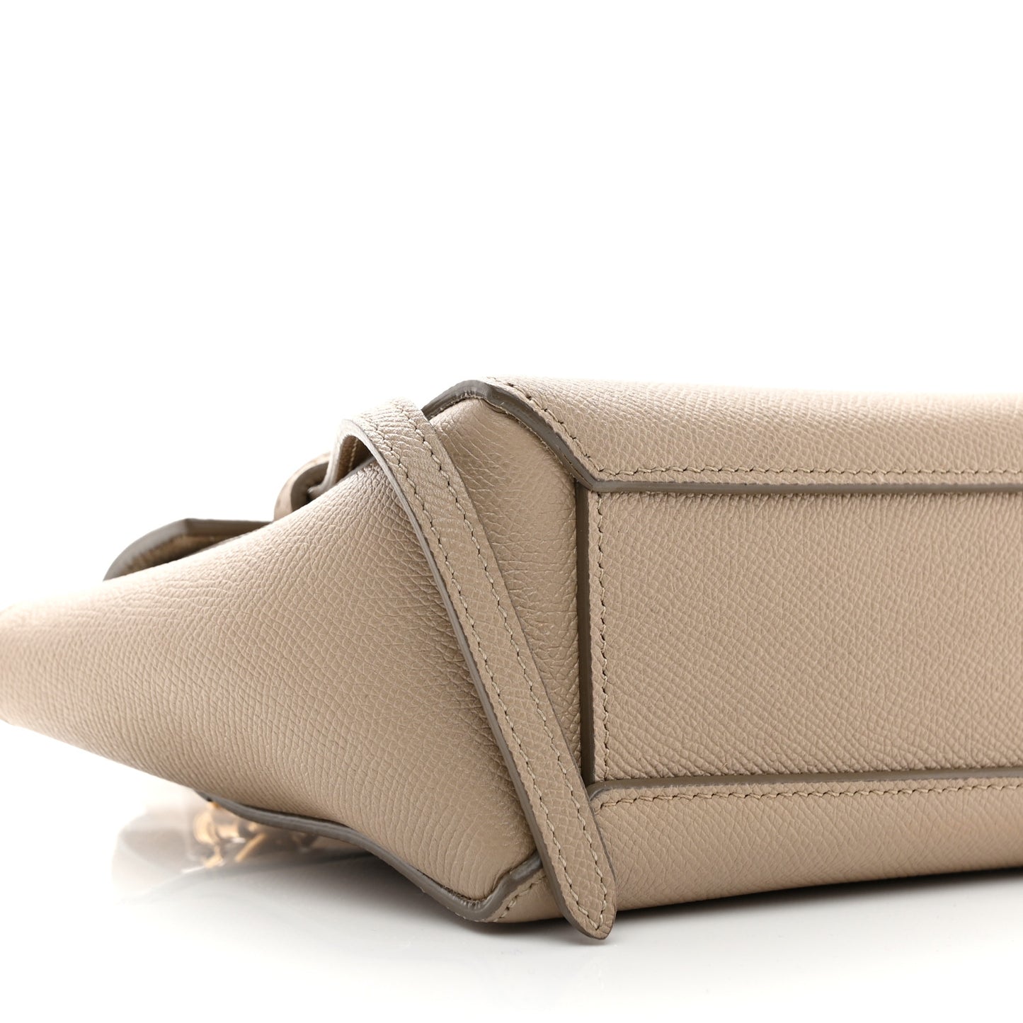 Grained Calfskin Pico Belt Bag Light Taupe