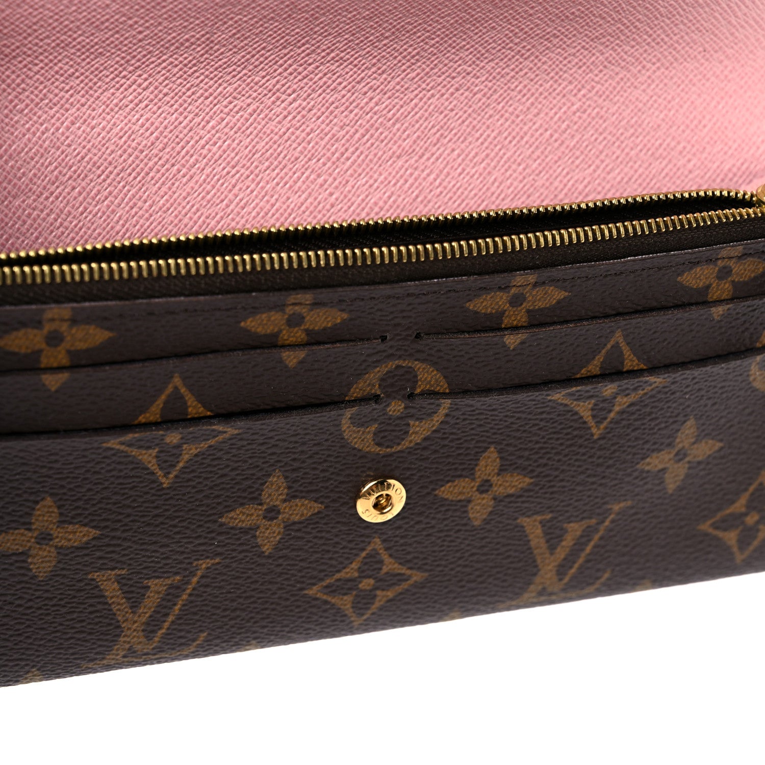 Louis Vuitton Monogram Emilie Wallet Rose Ballerine 8 of 10