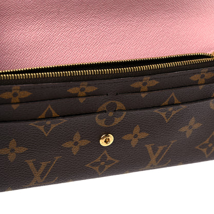Louis Vuitton Monogram Emilie Wallet Rose Ballerine 8 of 10