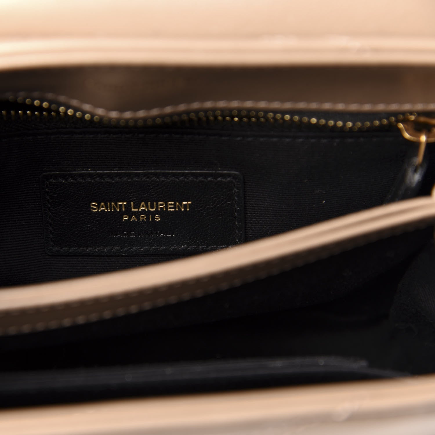 Saint Laurent Calfskin Y Quilted Monogram Toy Loulou Satchel Dusty Grey 6 of 12