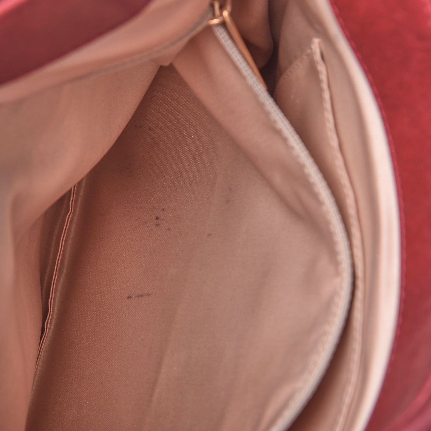 Calfskin Bubble Quilt Flap Bag Red