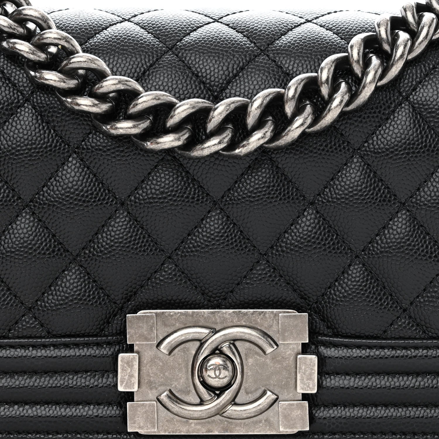 Chanel Caviar Quilted Small Boy Flap Black 8 of 11