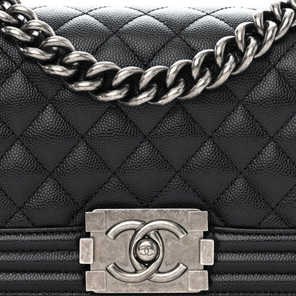 Chanel Caviar Quilted Small Boy Flap Black 8 of 11