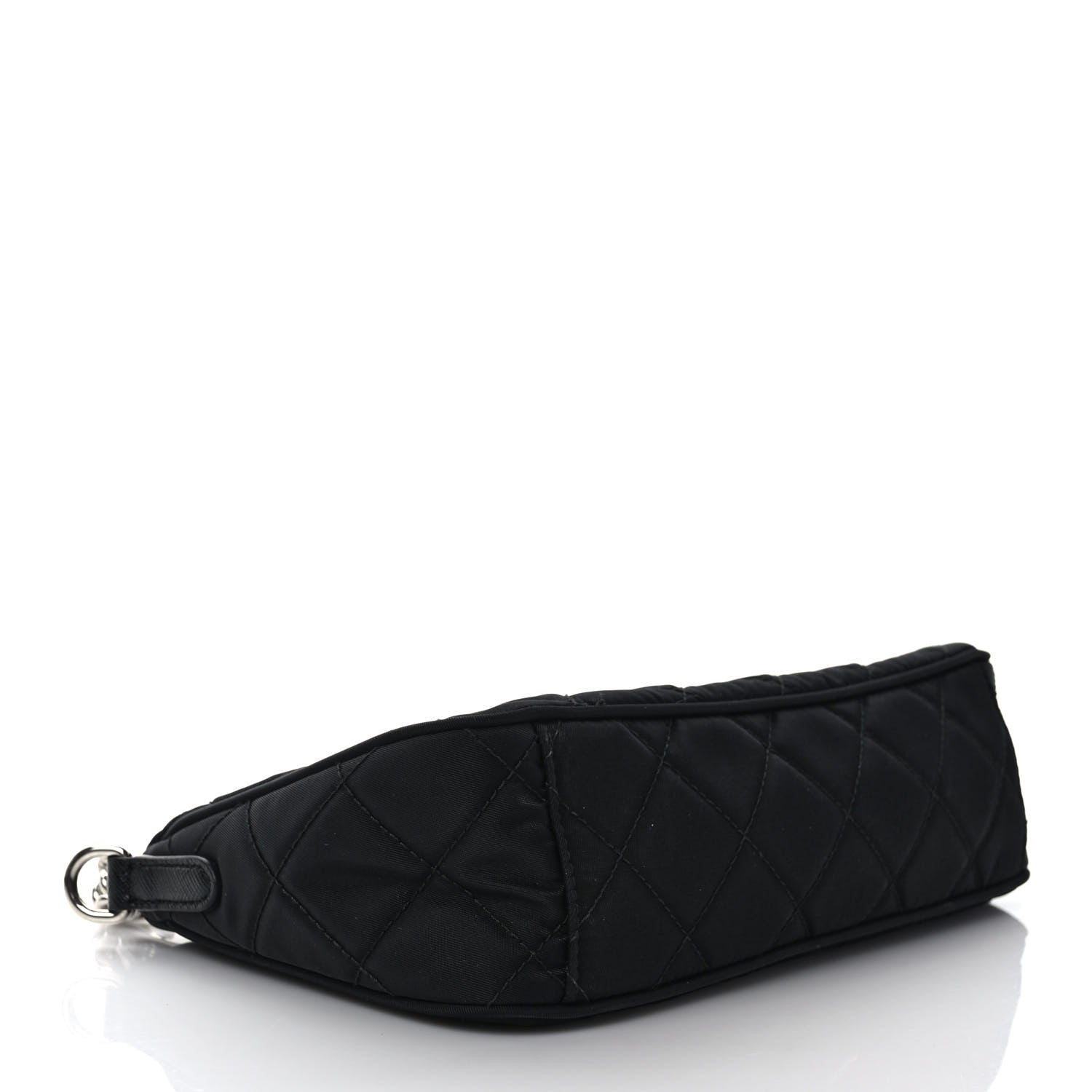 Prada Nylon Tessuto Impuntu Quilted Crossbody Bag Black 4 of 11