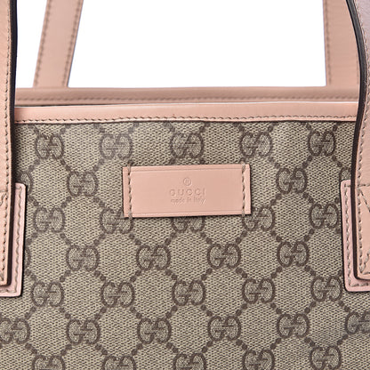Gucci GG Supreme Monogram Medium Zippered Shopping Tote Pink 10 of 10