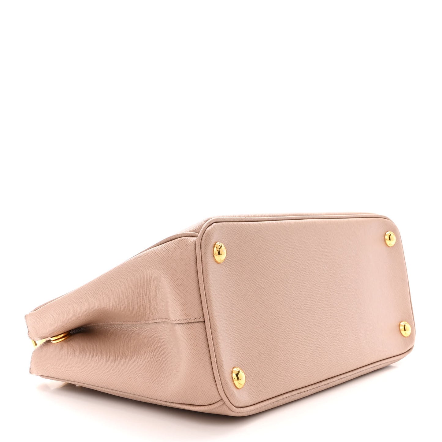 Saffiano Lux Small Galleria Double Zip Tote Cipria