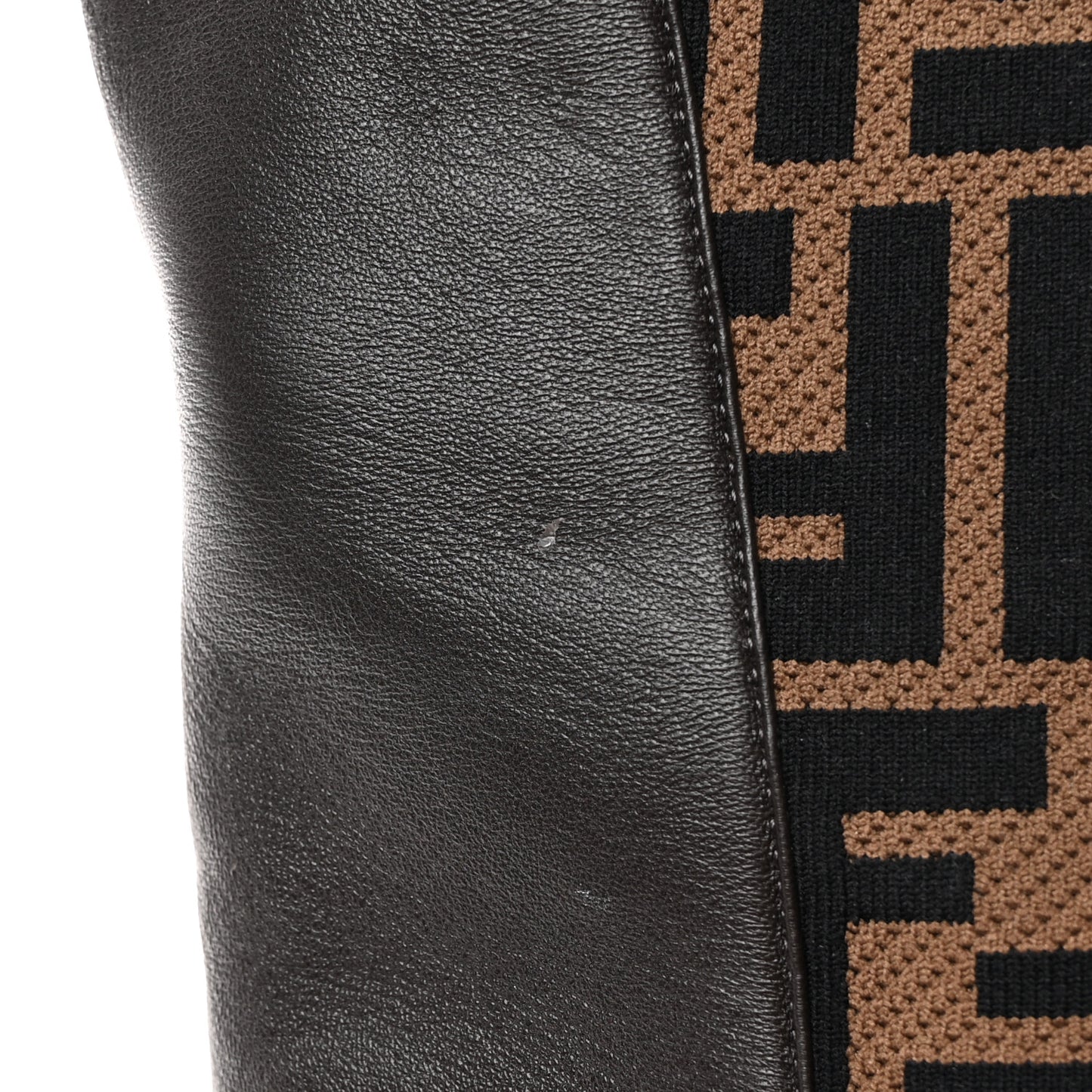 Nappa Microfiber Fabric FF Rockoko Thigh High Boots 36 Ebano Tobacco Black