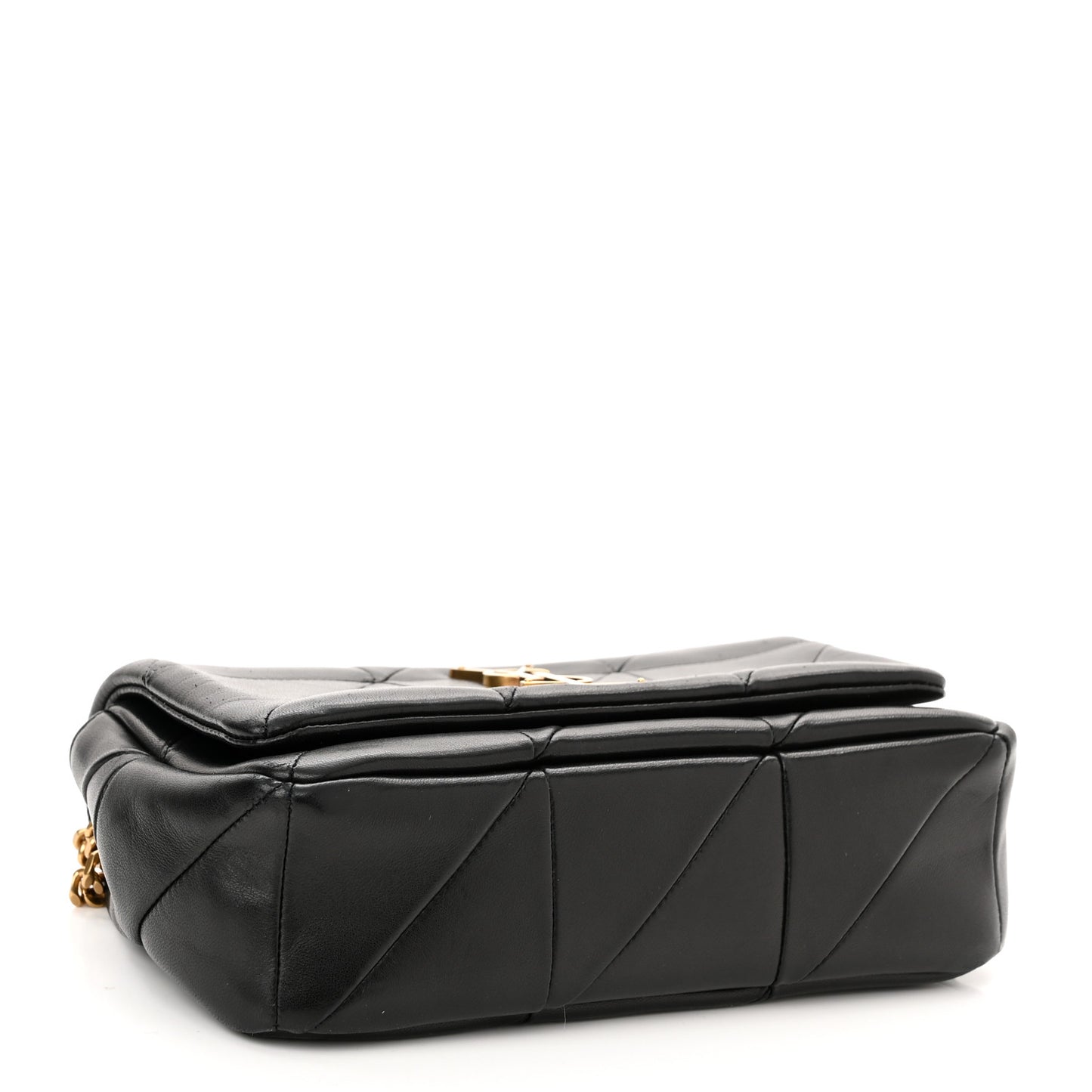 Lambskin Patchwork Monogram Small Jamie Black