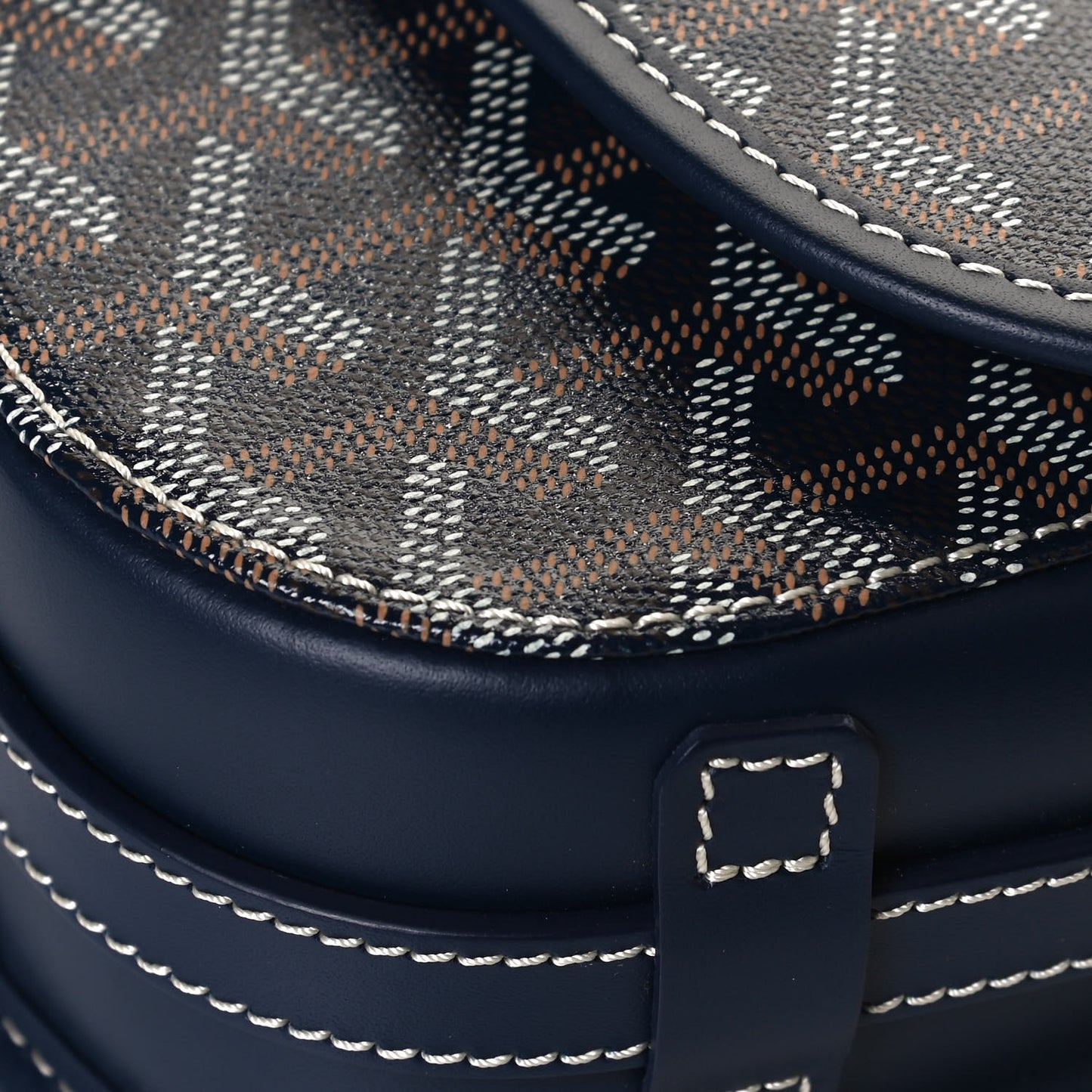 Goyardine Belvedere II PM Messenger Bag Navy